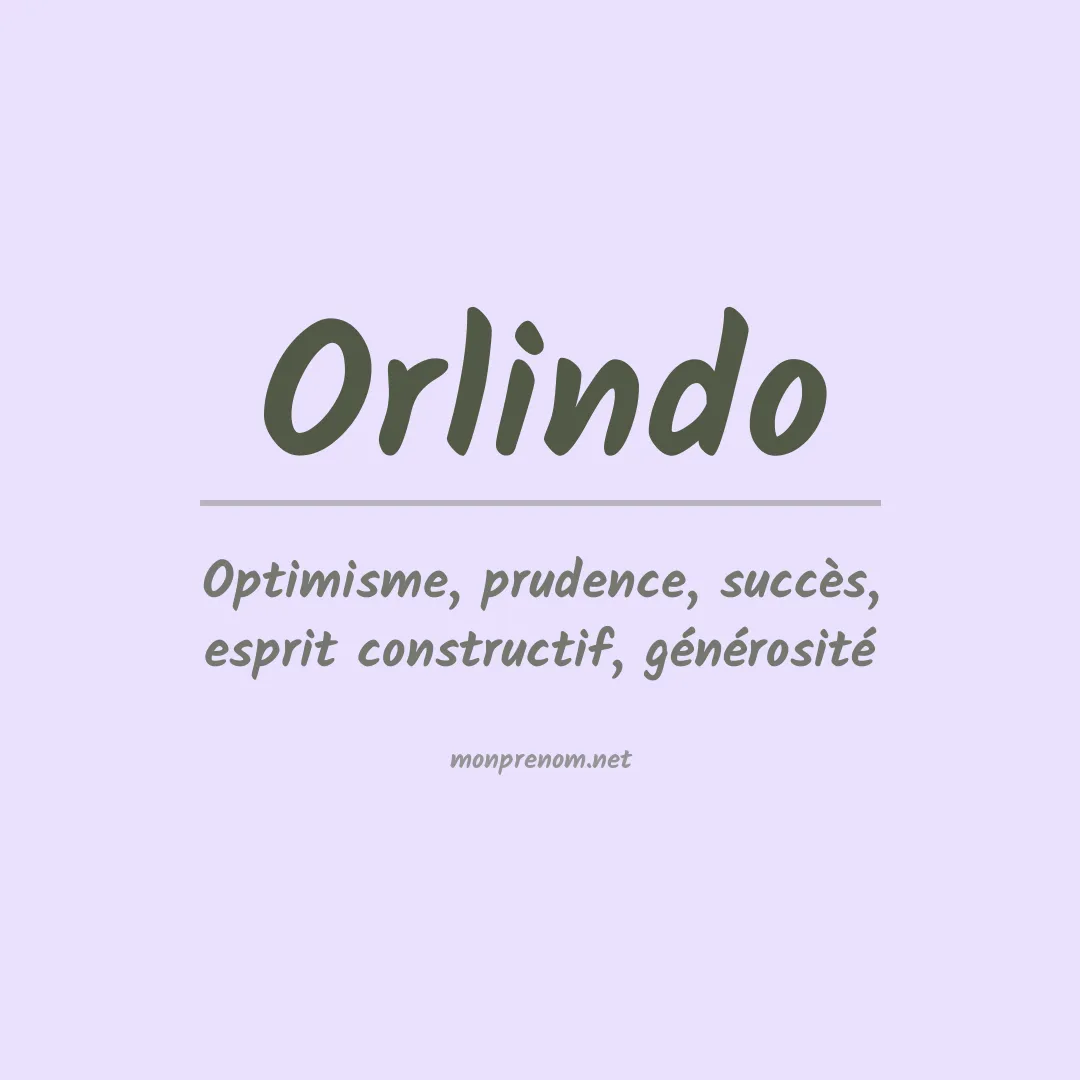 Prénom Orlindo