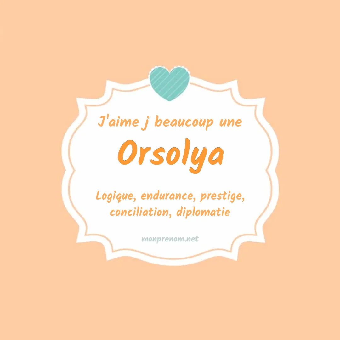 J'aime beaucoup Orsolya