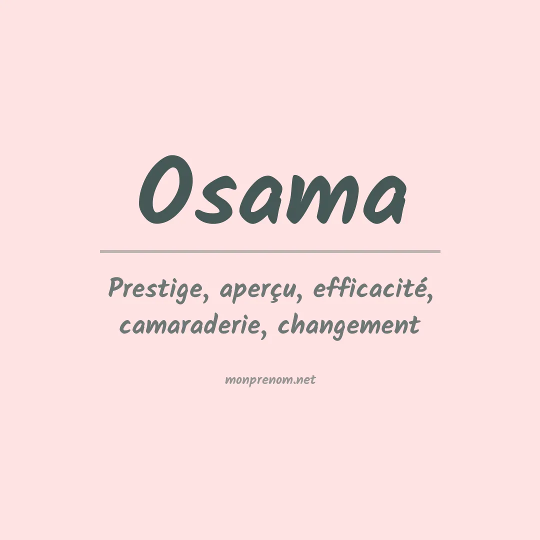Prénom Osama