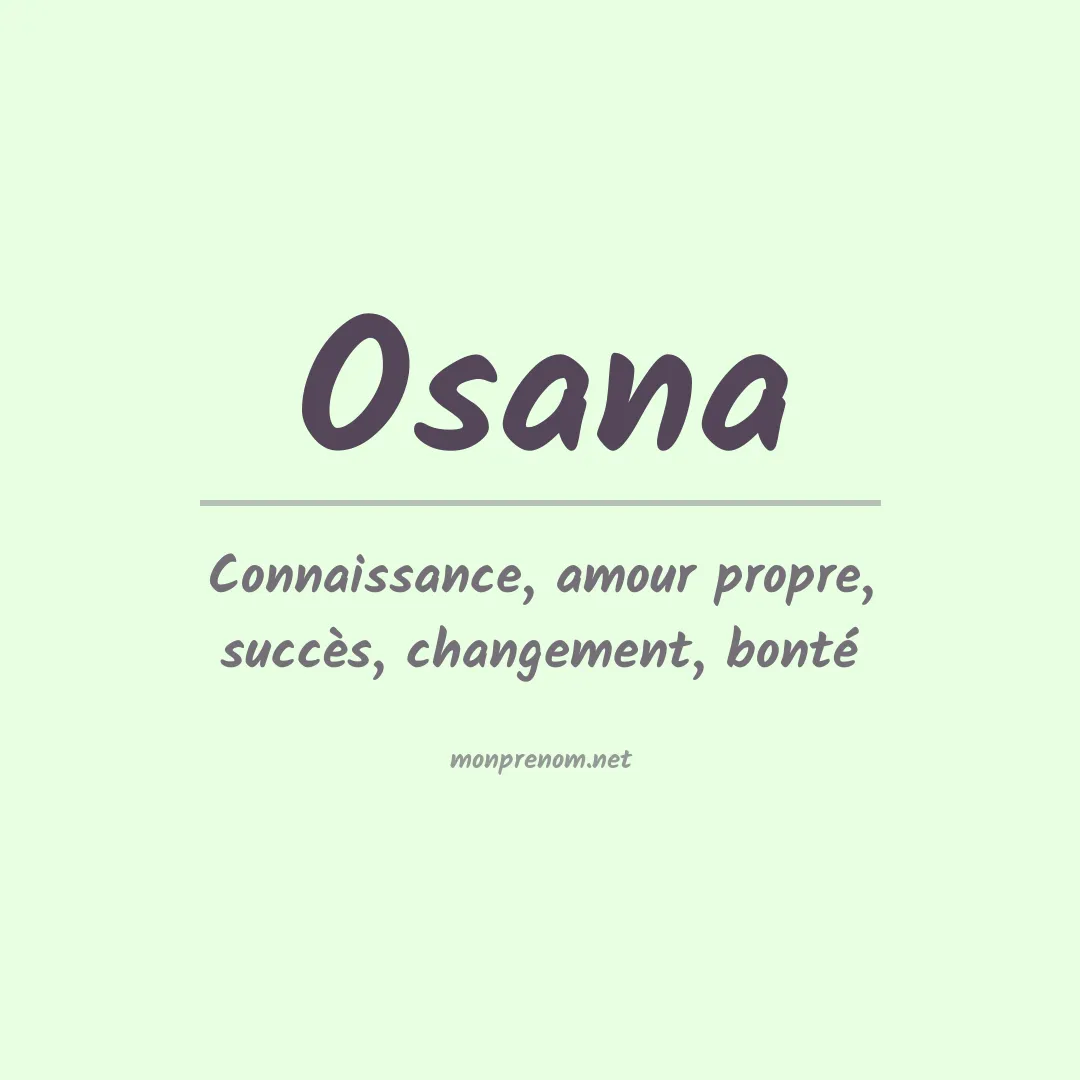 Prénom Osana