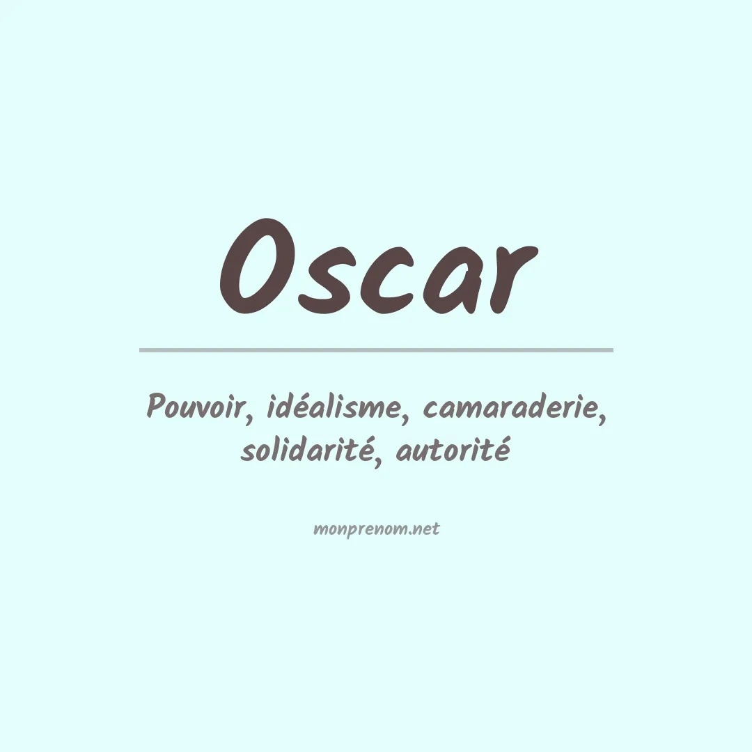 Prénom Oscar