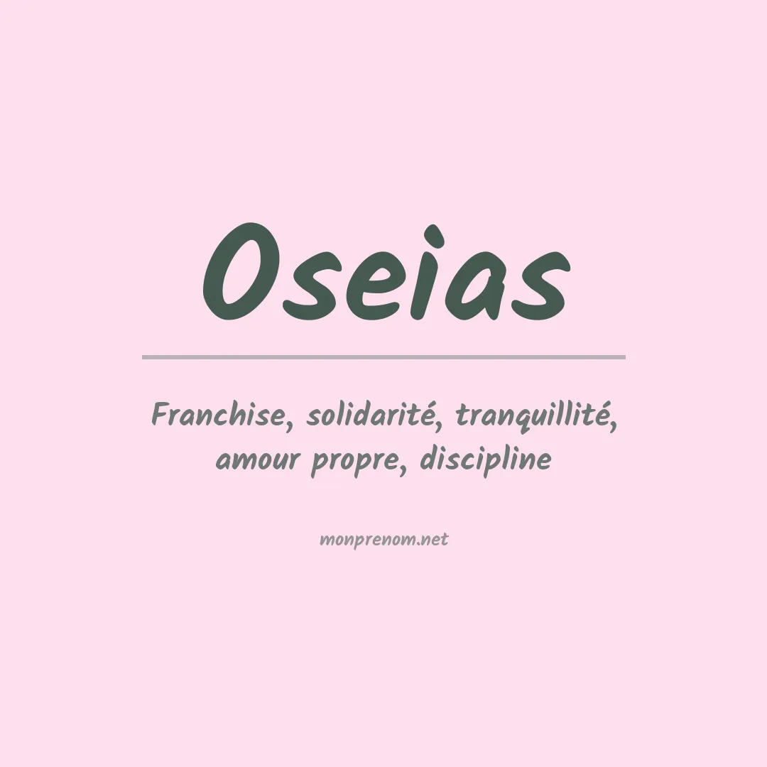Prénom Oseias