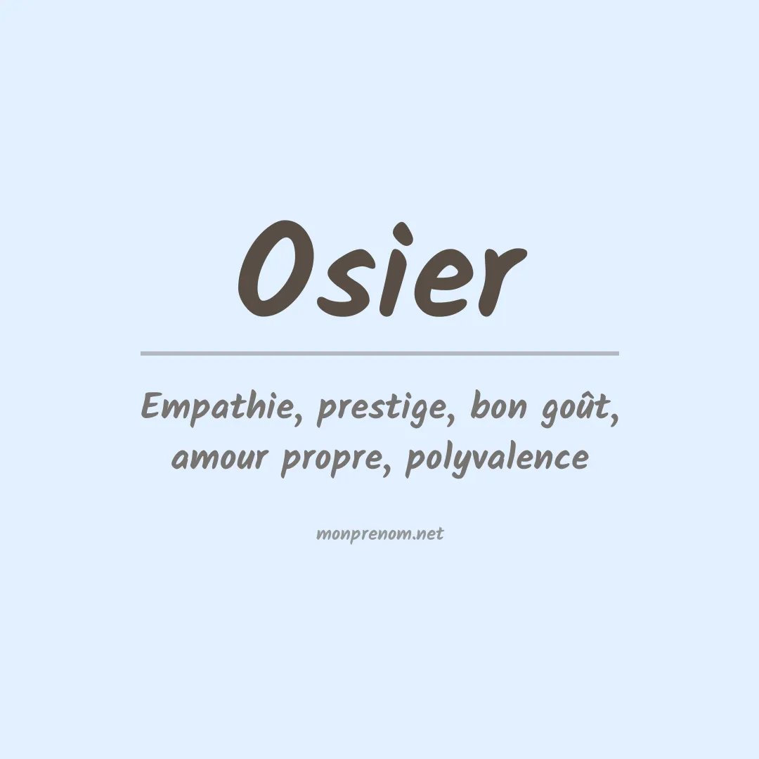 Prénom Osier