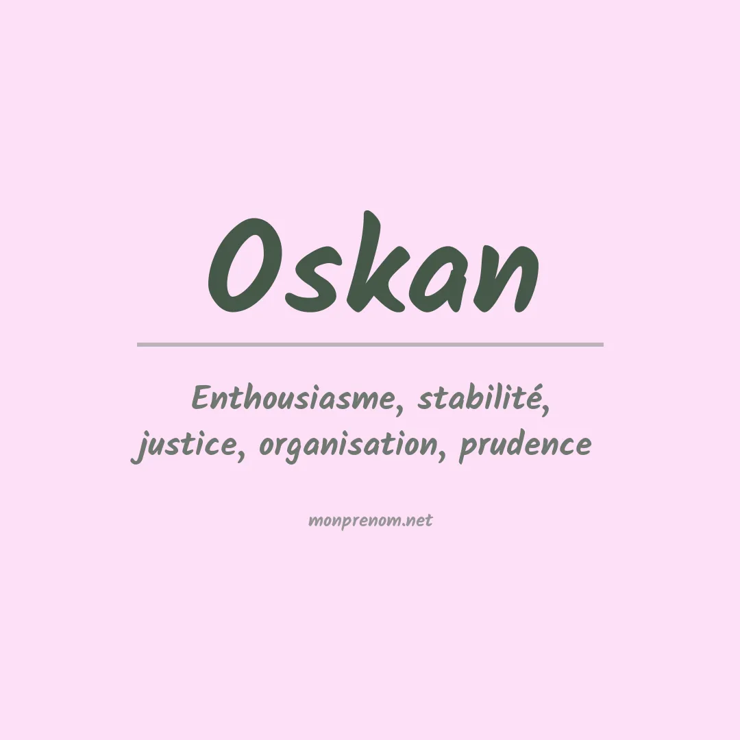 Signification du prénom Oskan
