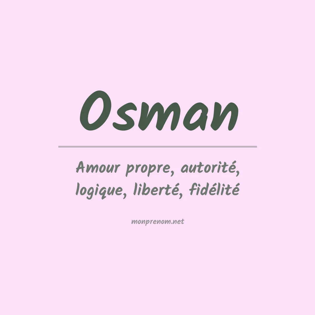 Prénom Osman