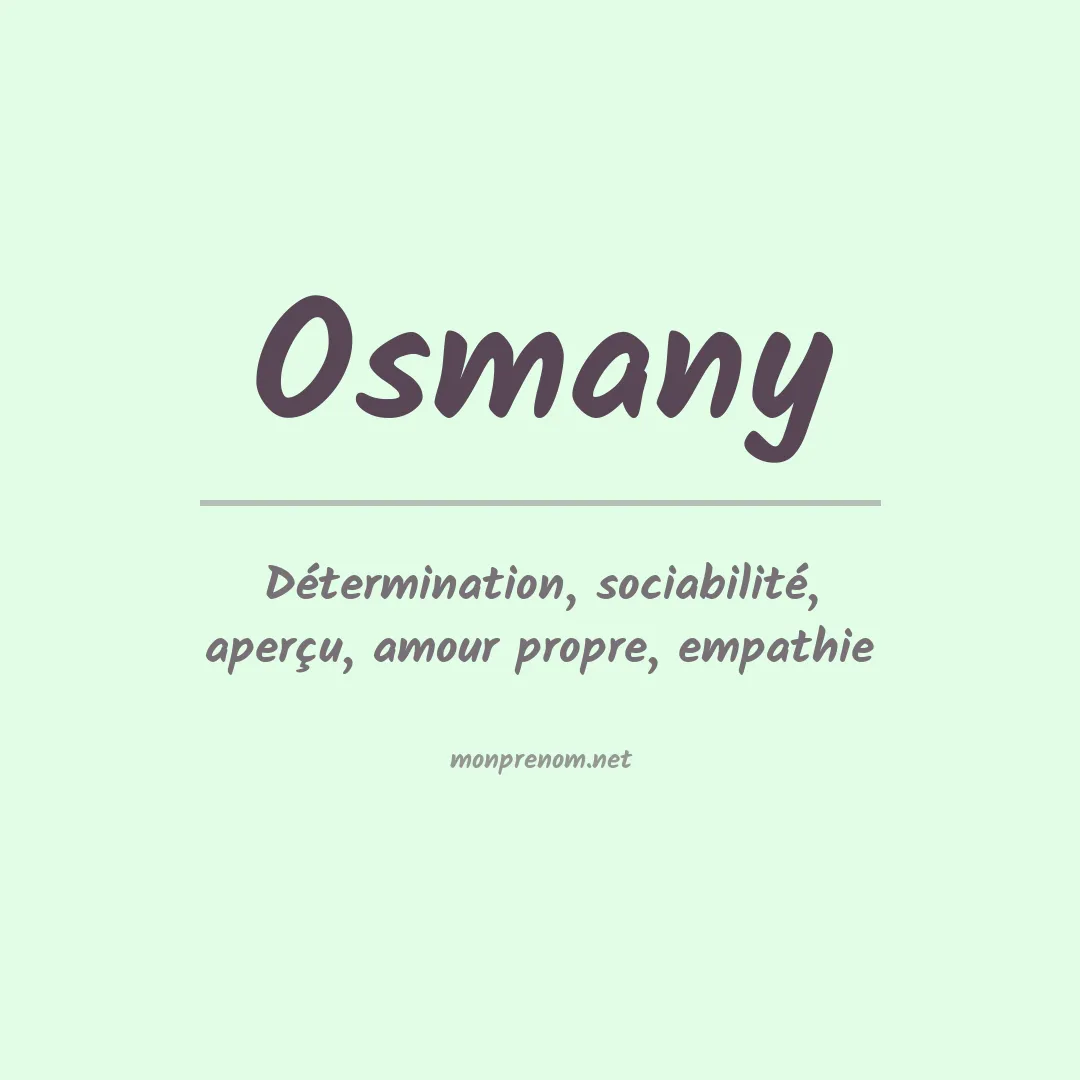 Prénom Osmany