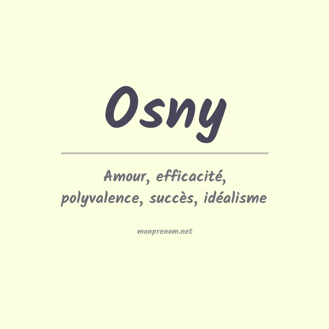 Prénom Osny