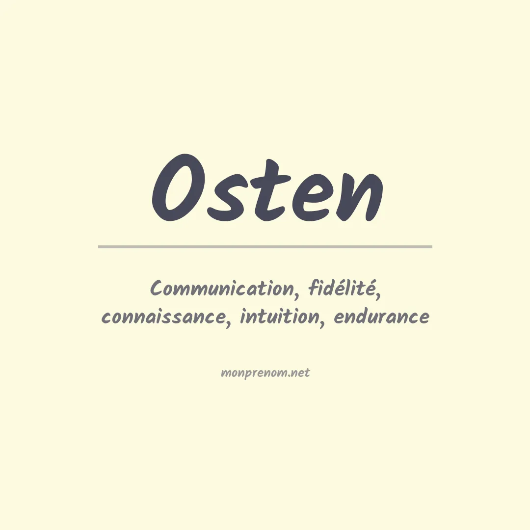 Prénom Osten