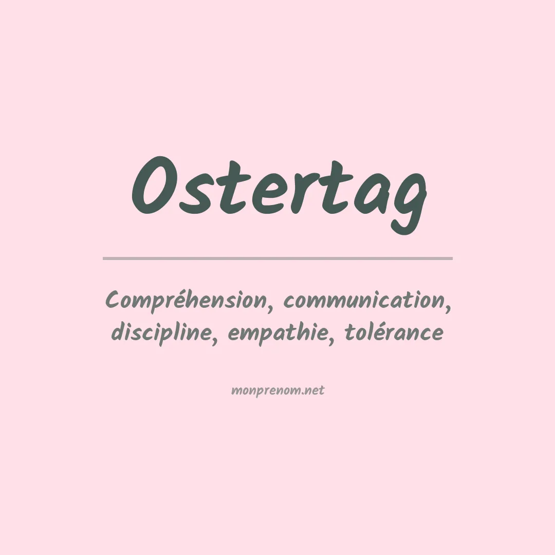 Prénom Ostertag
