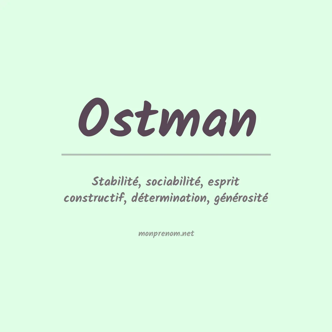 Prénom Ostman