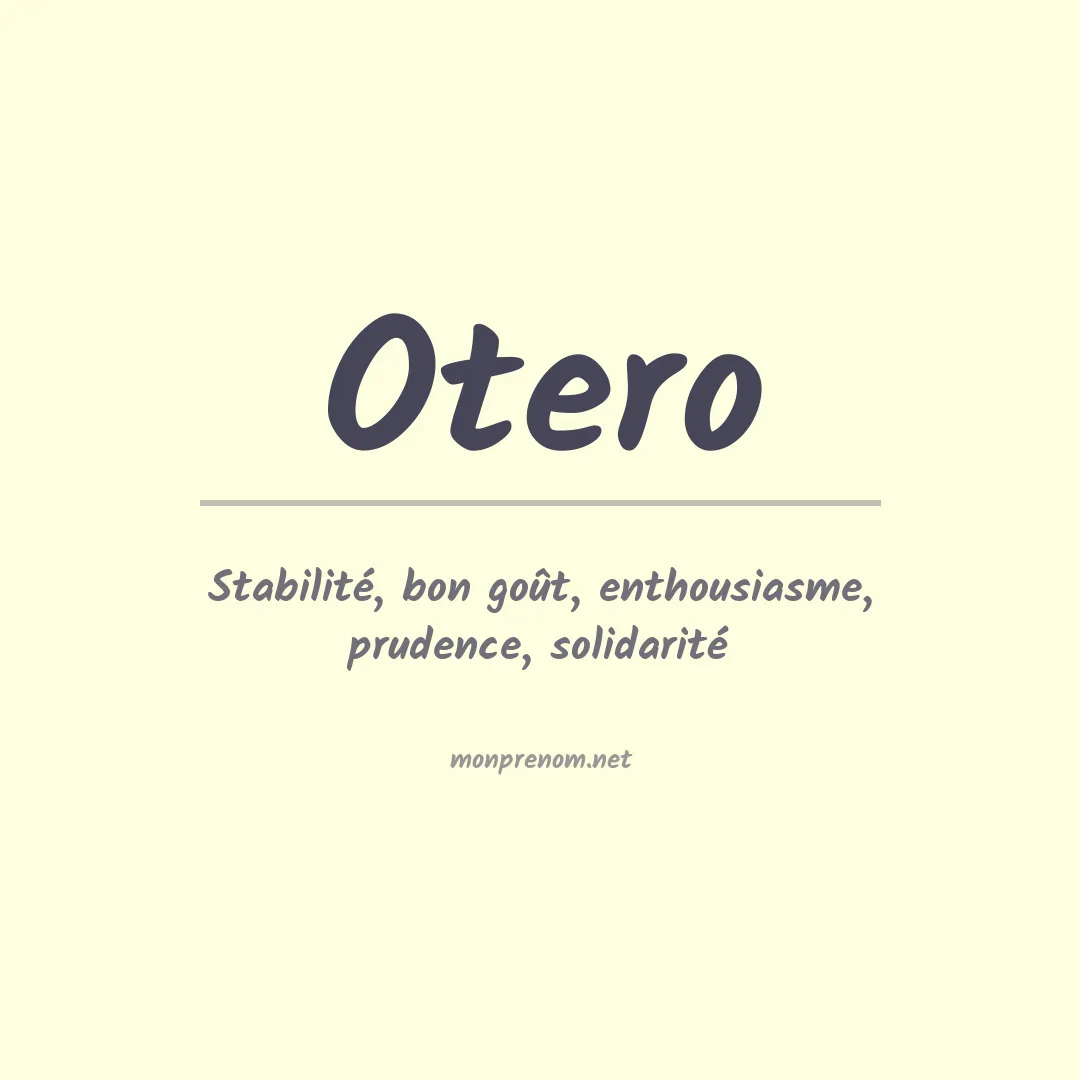 Prénom Otero