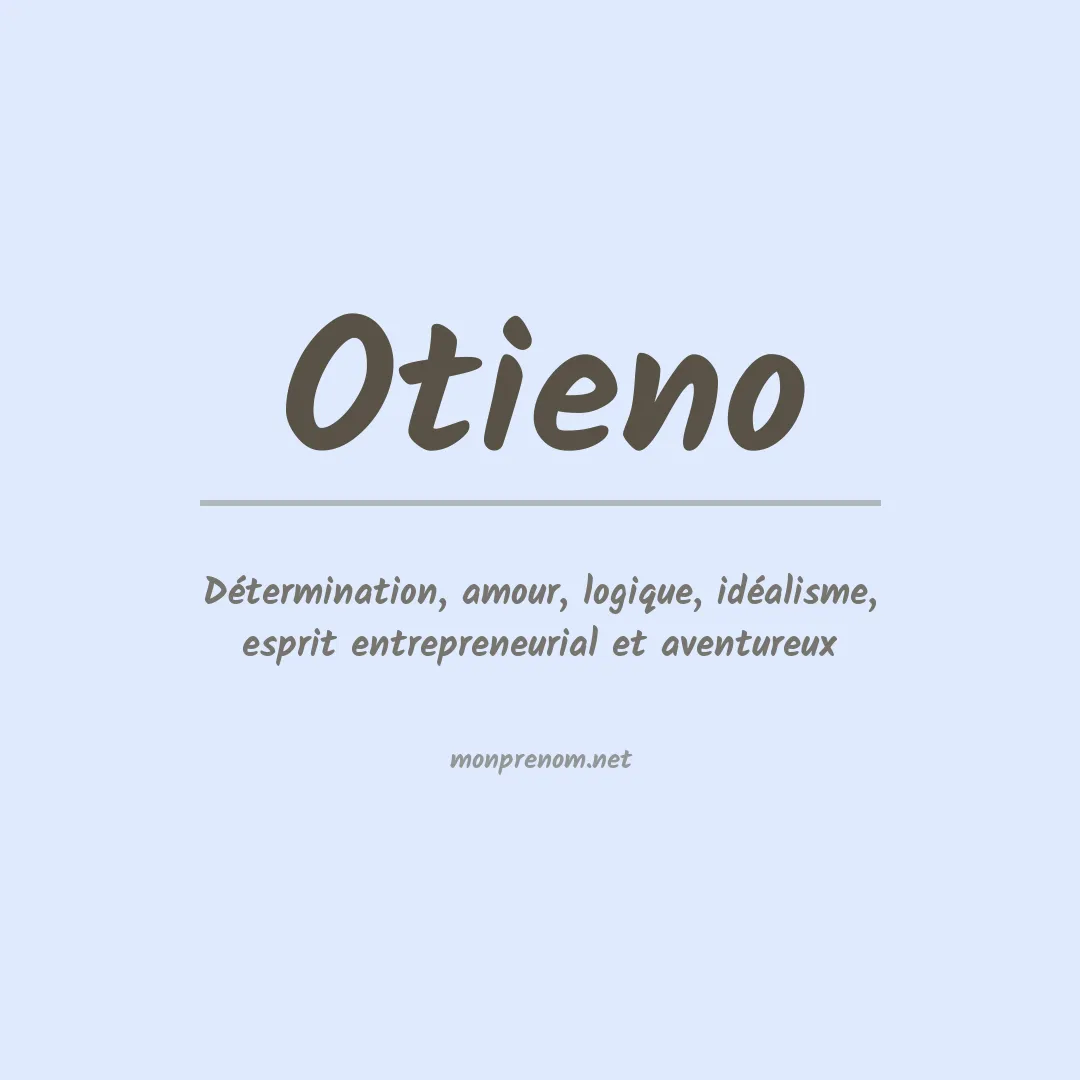 Signification du prénom Otieno