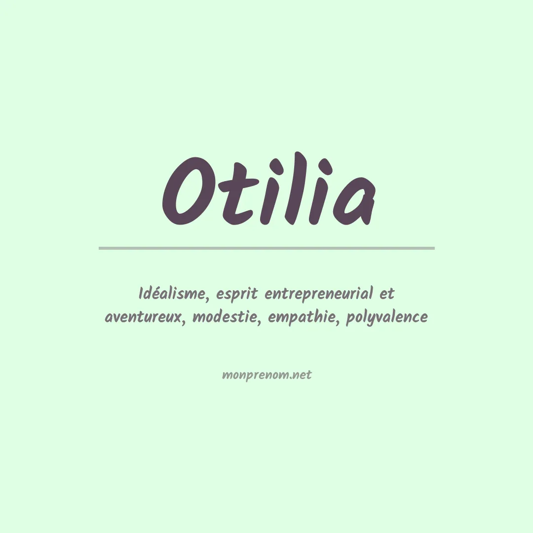 Prénom Otilia