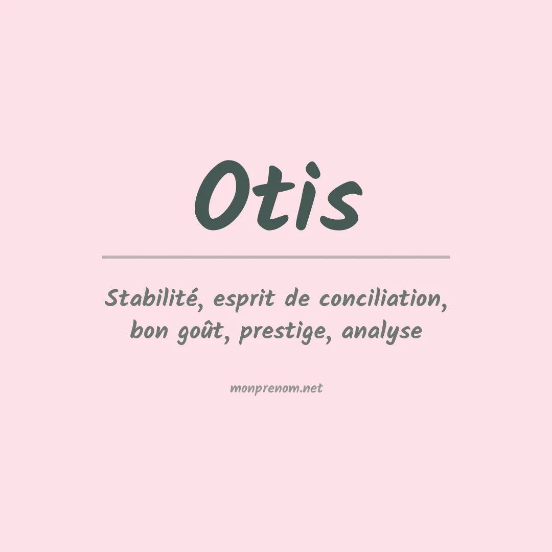 Prénom Otis