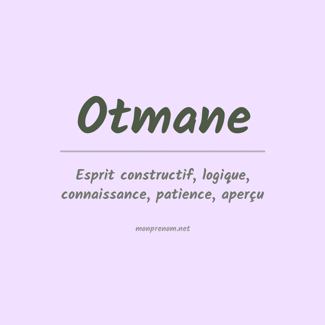 Prénom Otmane