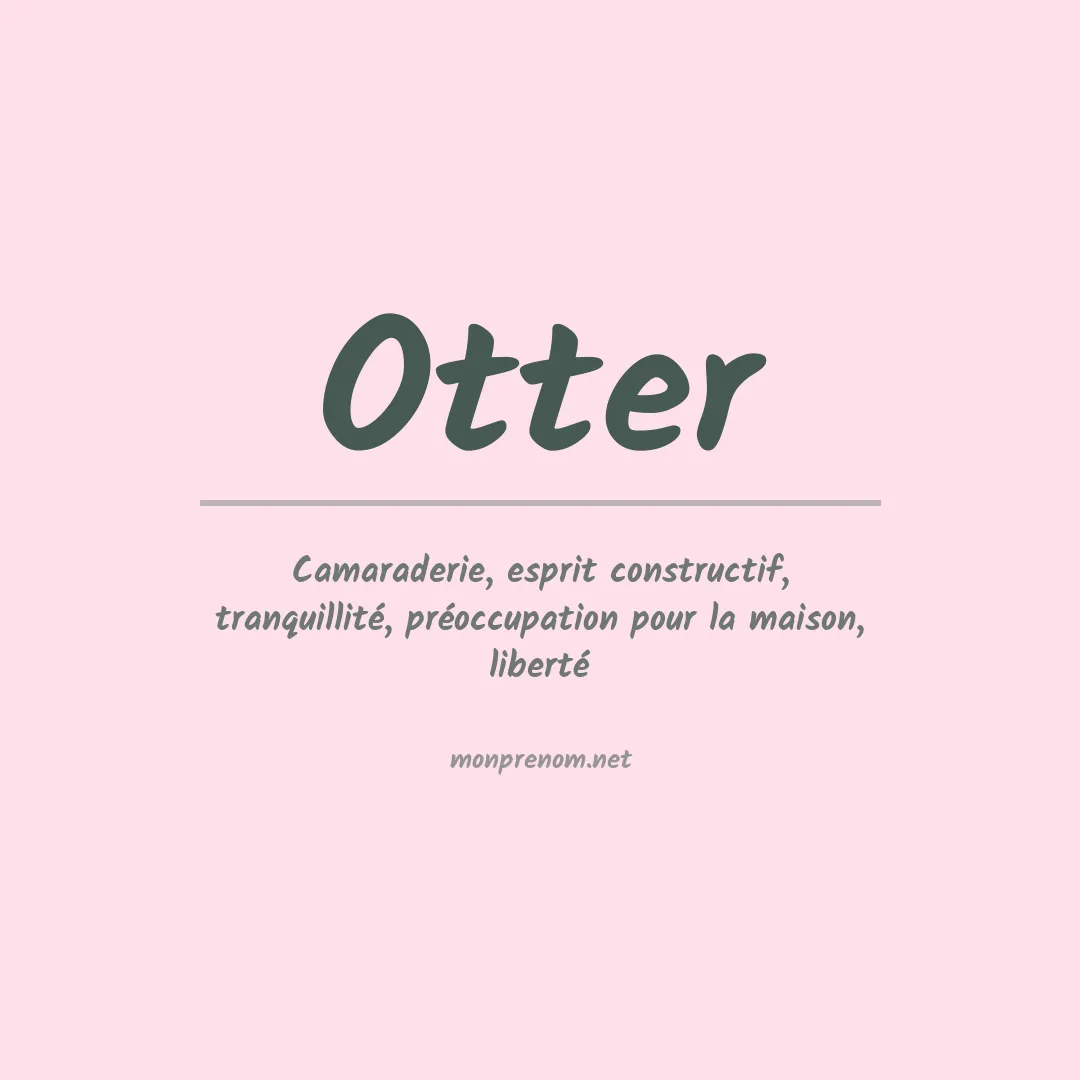 Prénom Otter