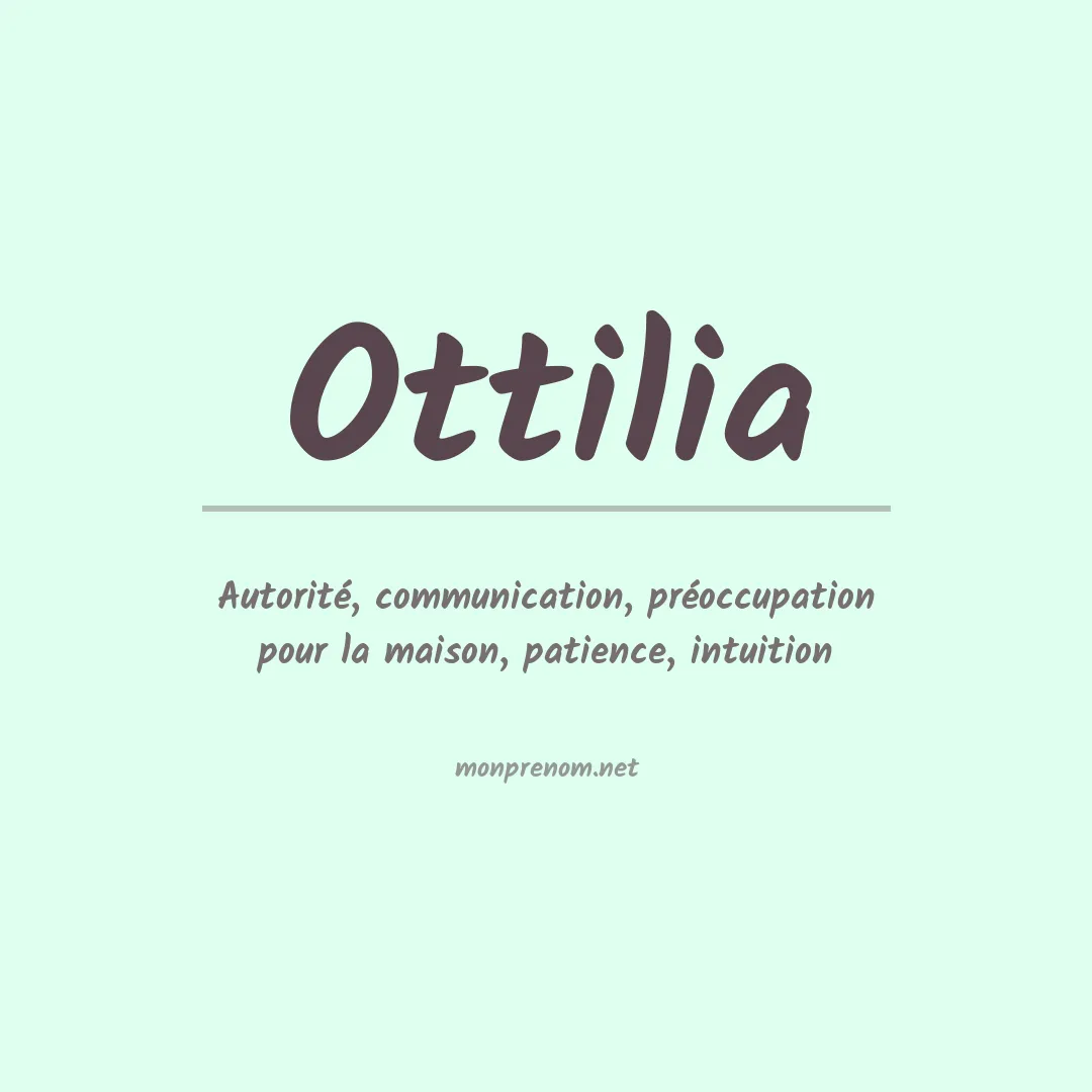 Prénom Ottilia