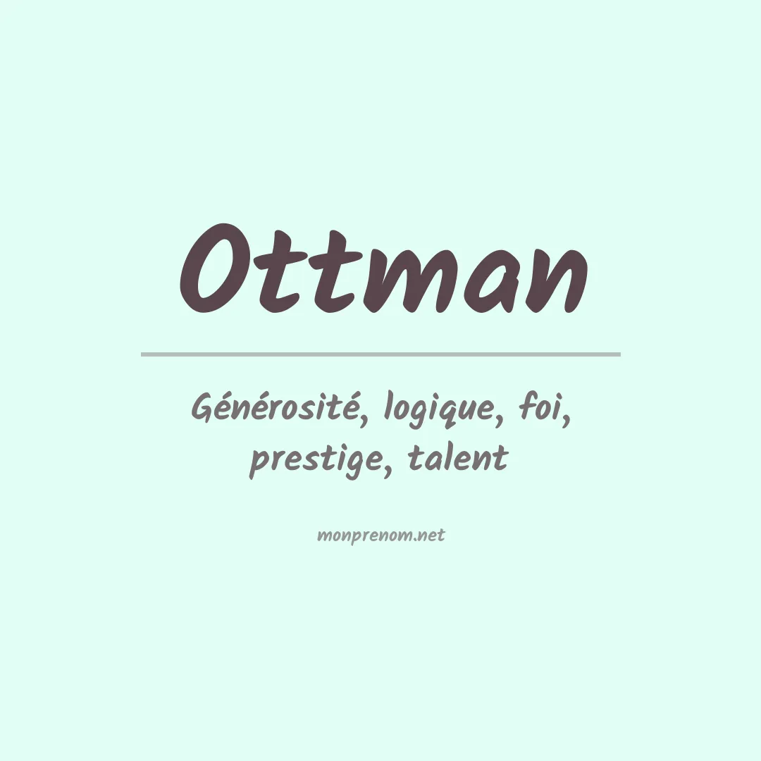 Prénom Ottman