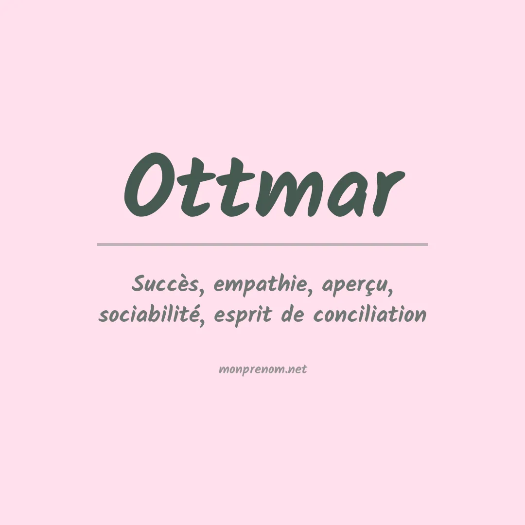 Prénom Ottmar