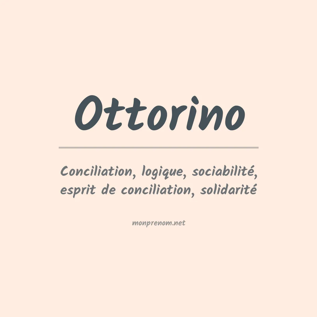 Signification du prénom Ottorino