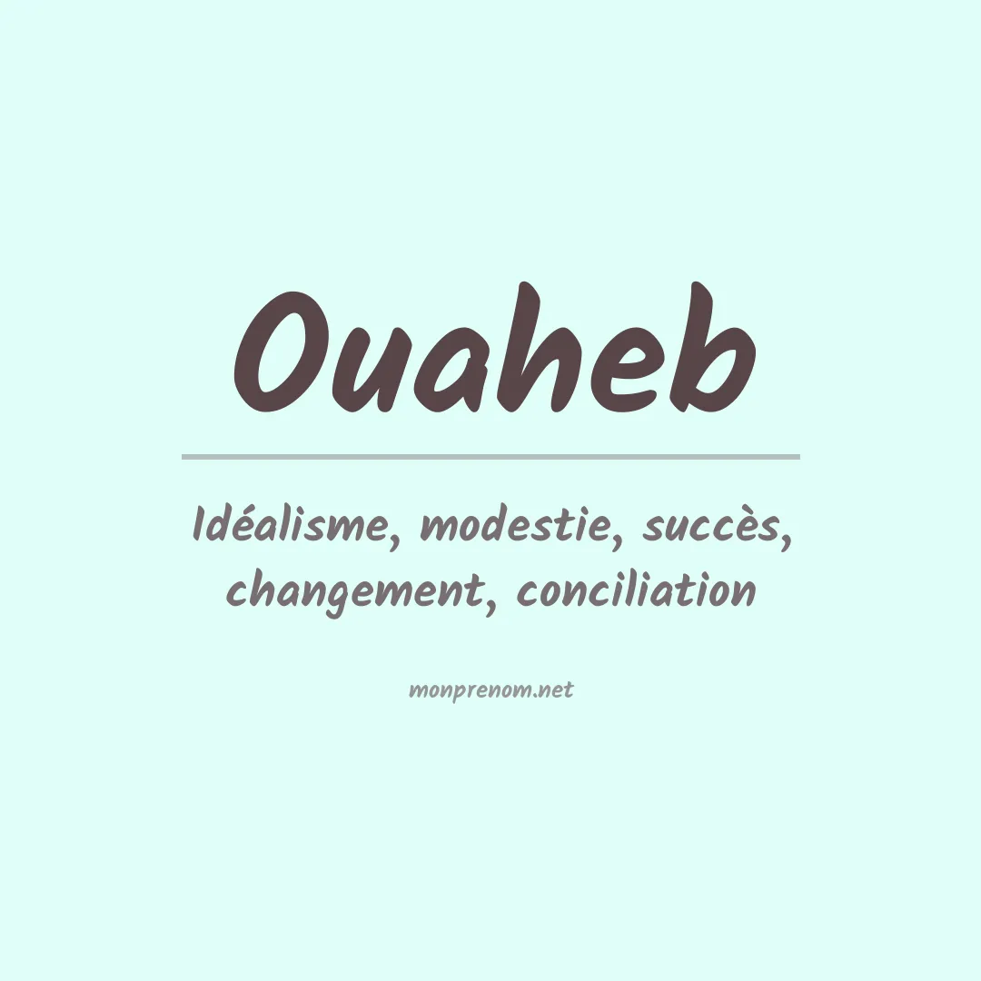 Prénom Ouaheb