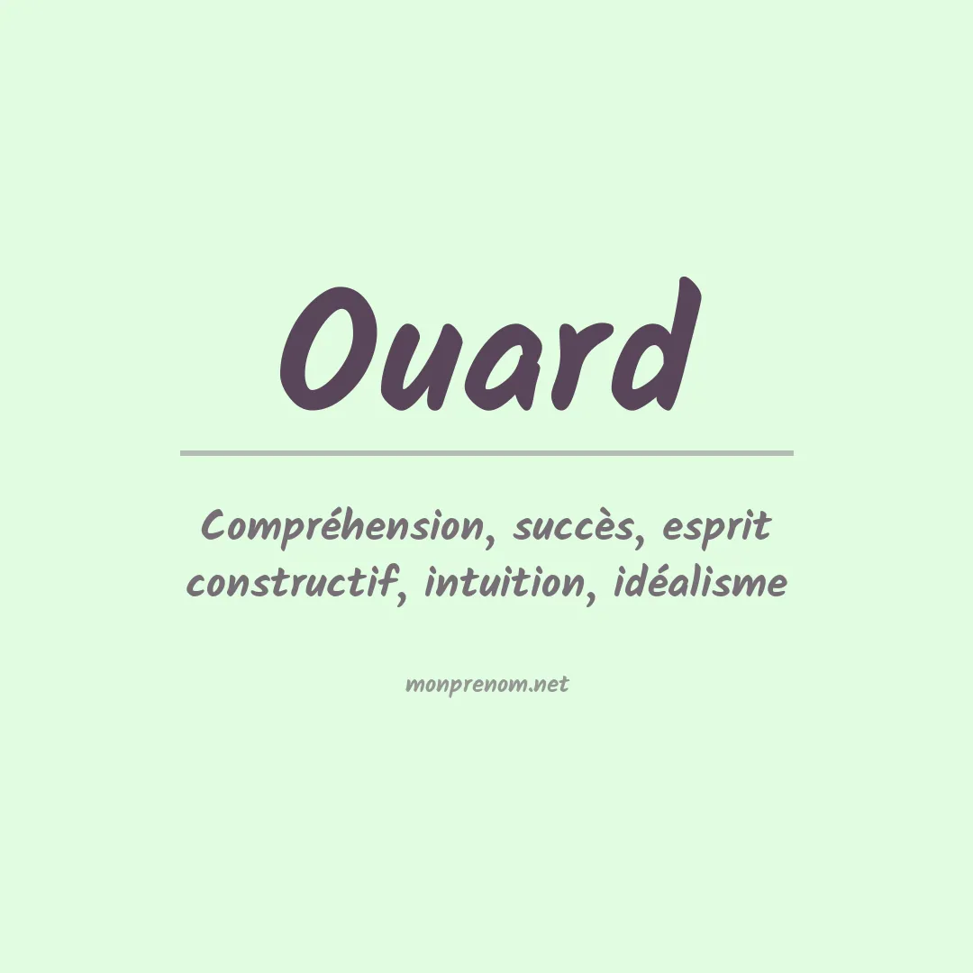 Signification du prénom Ouard