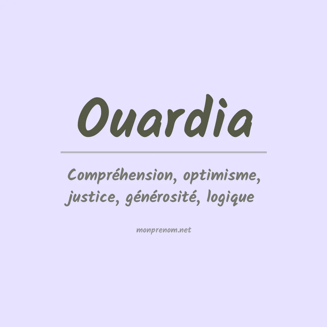 Prénom Ouardia