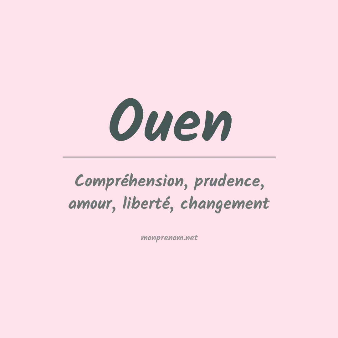 Signification du prénom Ouen