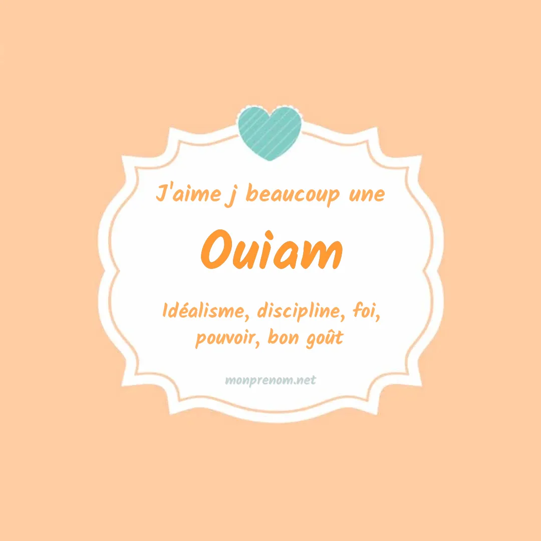 J'aime beaucoup Ouiam