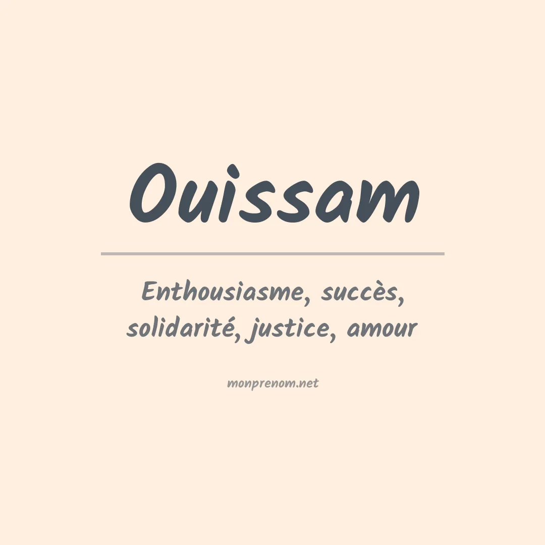 Prénom Ouissam