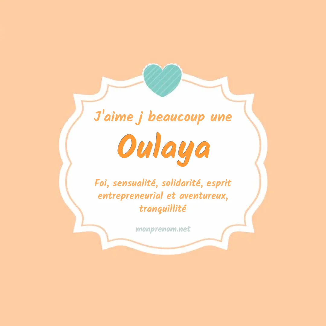 J'aime beaucoup Oulaya