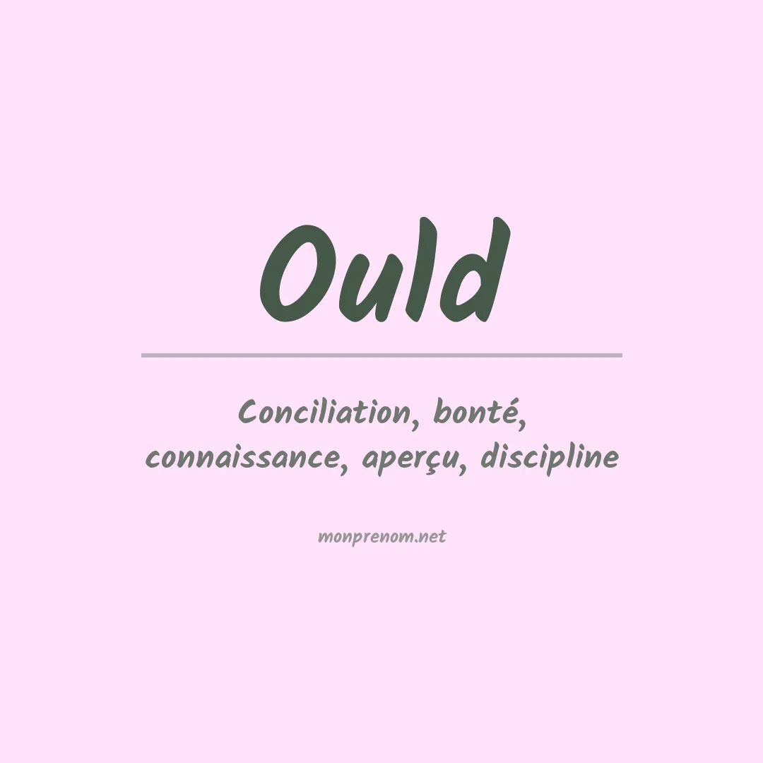 Prénom Ould