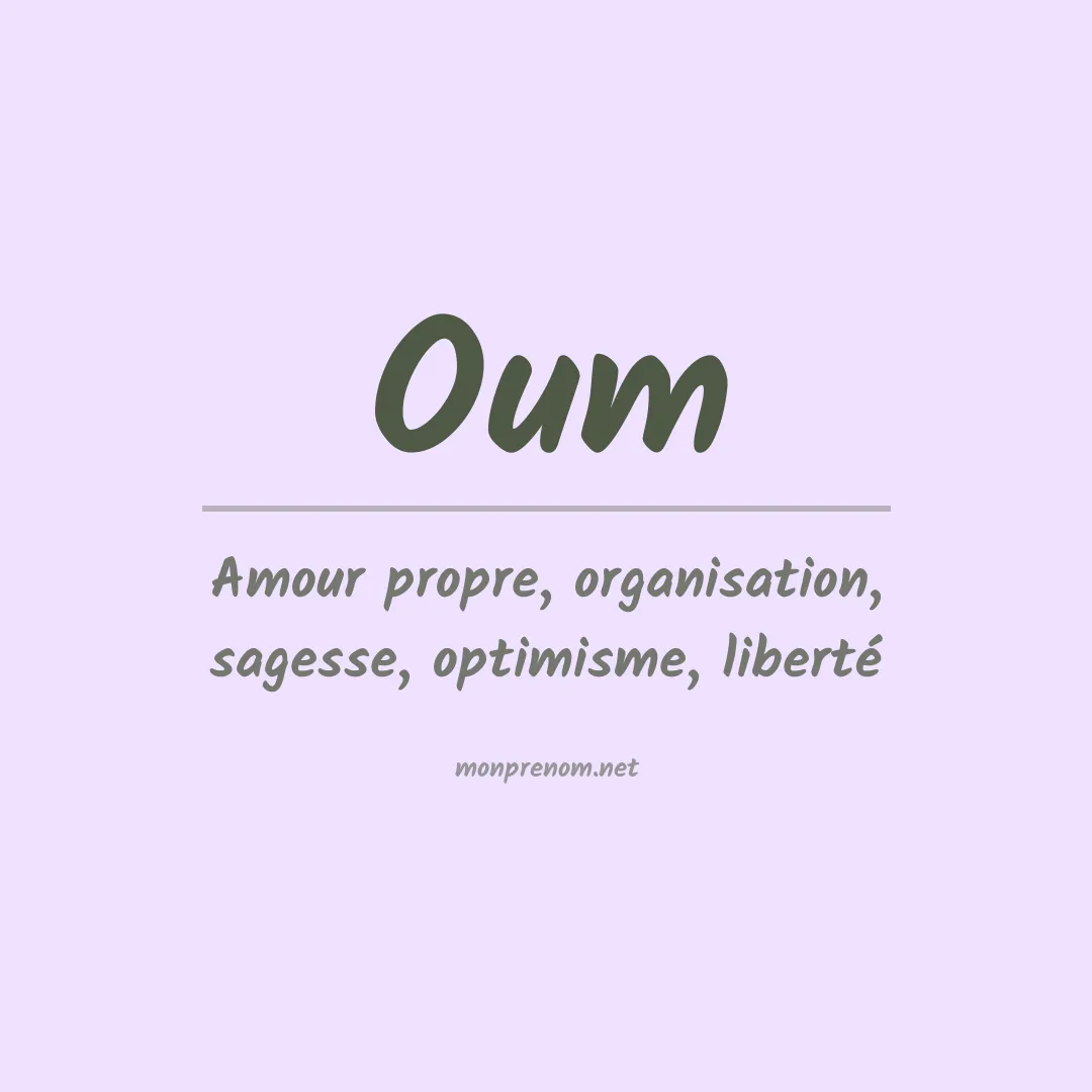 Prénom Oum