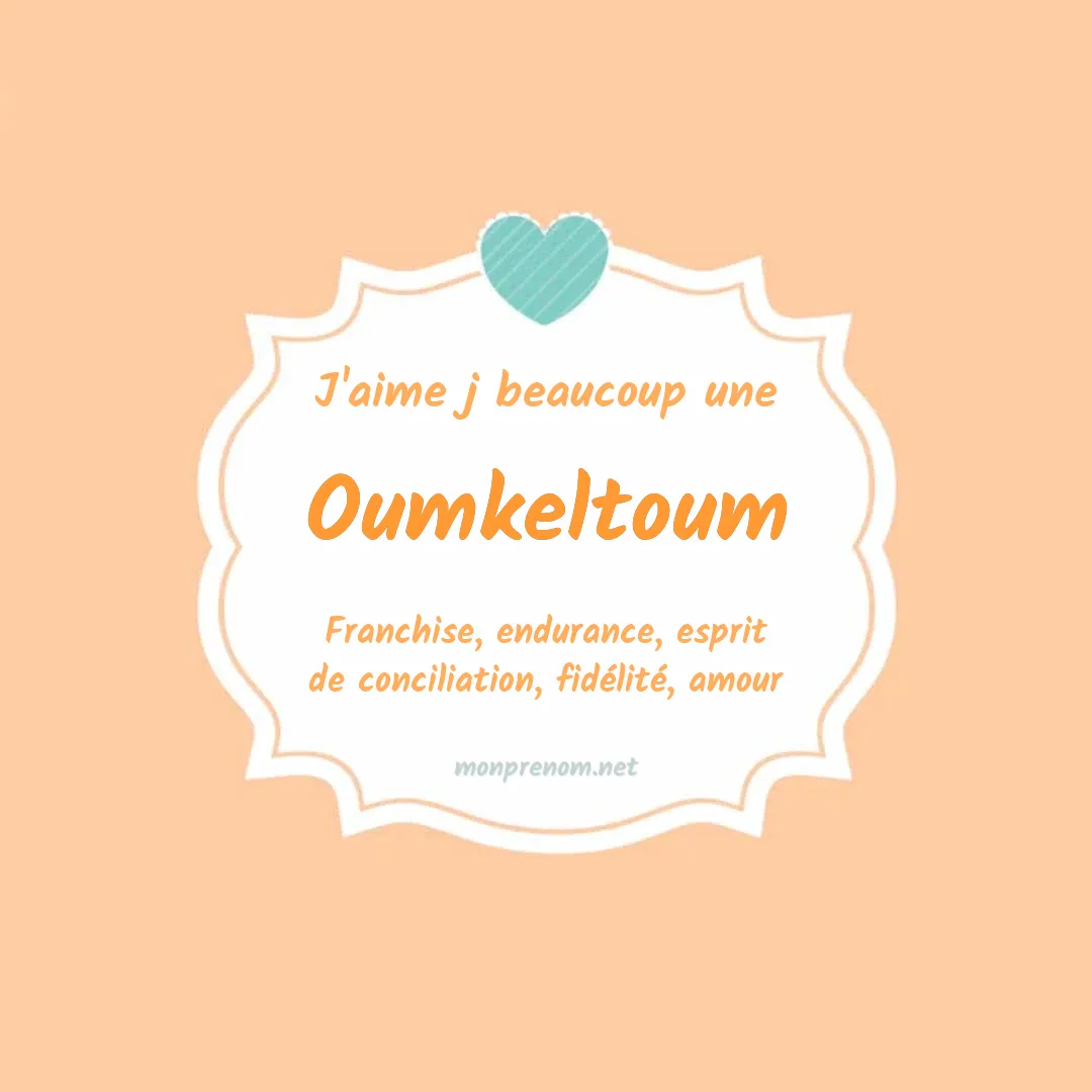 J'aime beaucoup Oumkeltoum