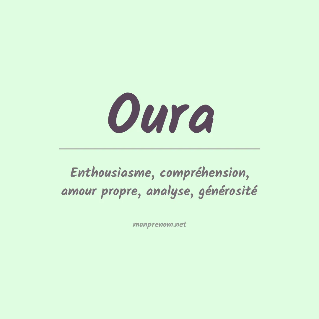 Signification du prénom Oura