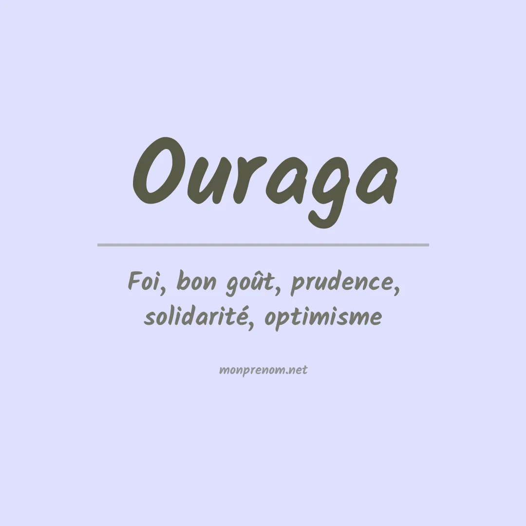 Signification du prénom Ouraga