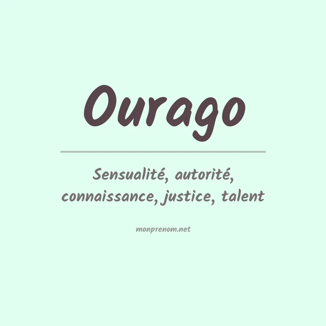 Signification du prénom Ourago