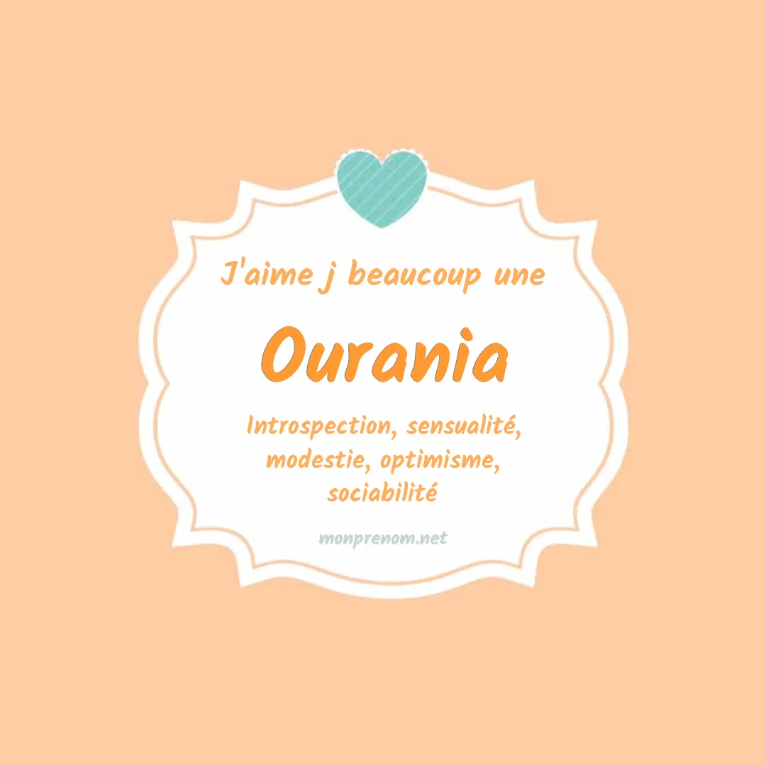 J'aime beaucoup Ourania