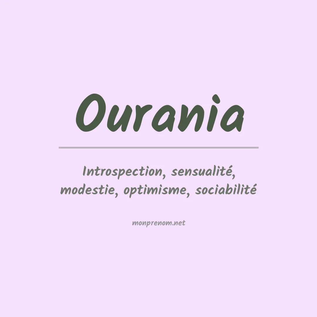 Signification du prénom Ourania
