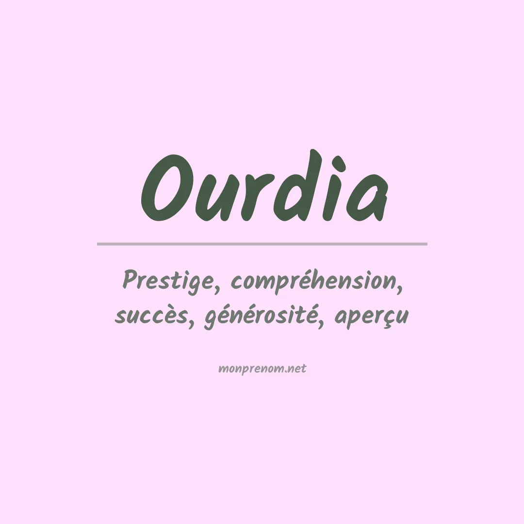 Prénom Ourdia