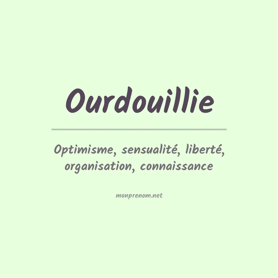Prénom Ourdouillie