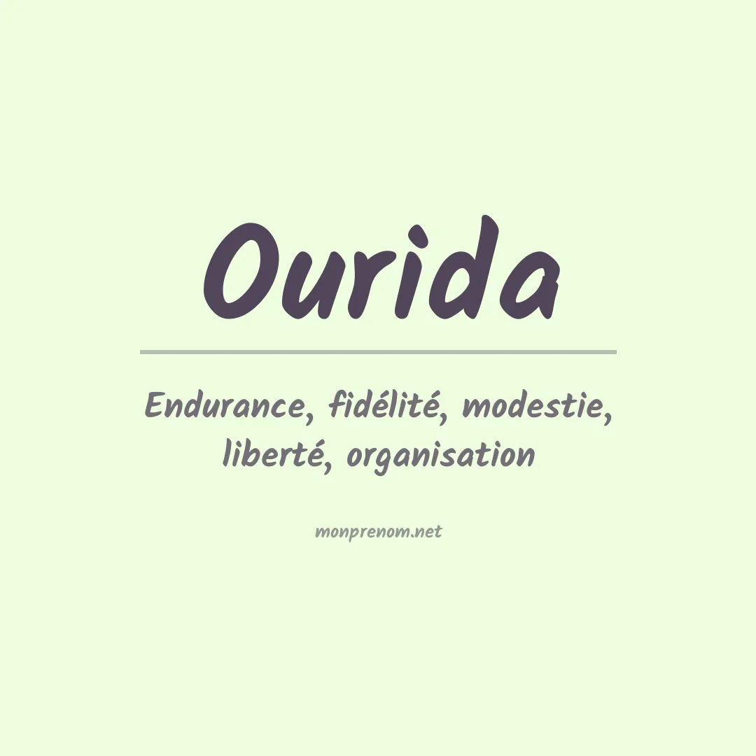 Prénom Ourida