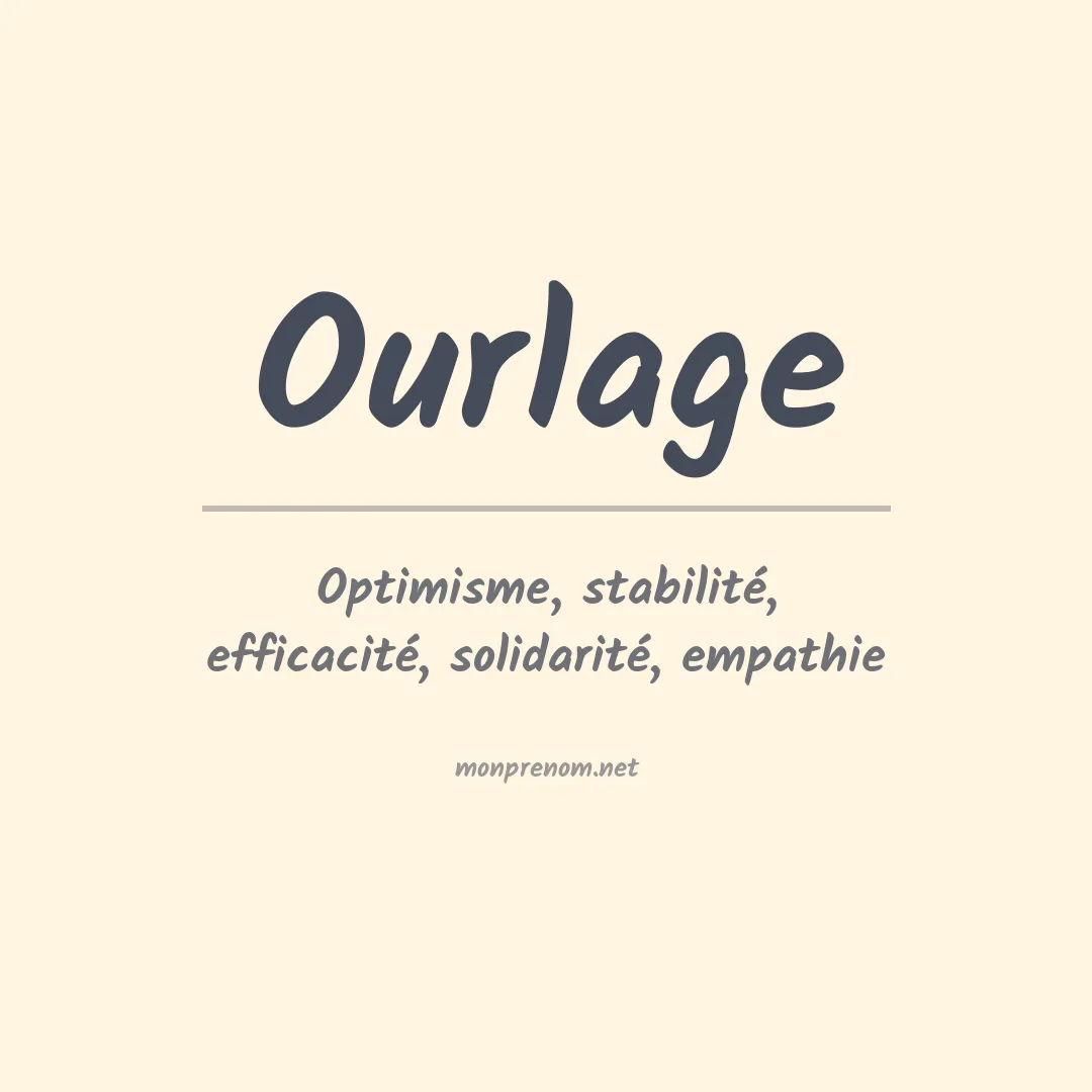 Prénom Ourlage