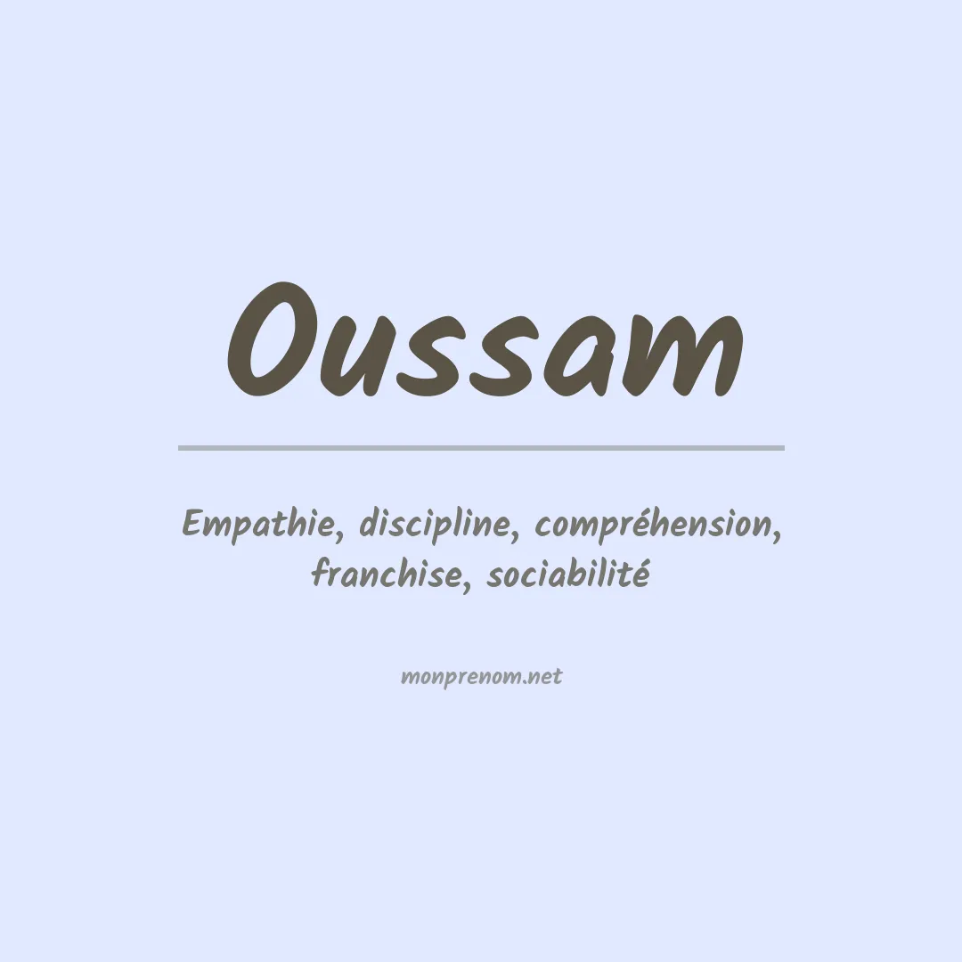 Prénom Oussam