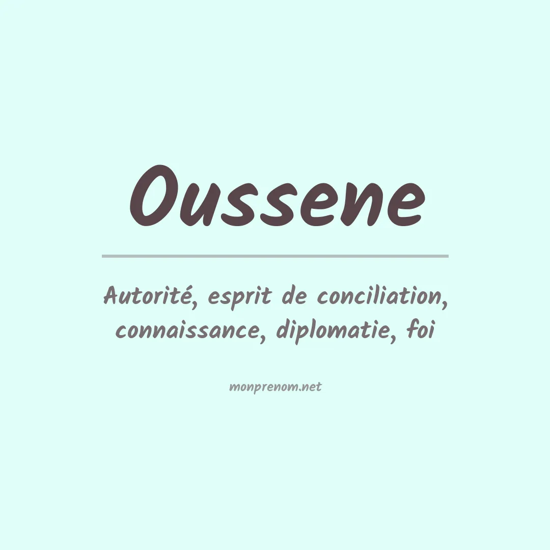 Prénom Oussene
