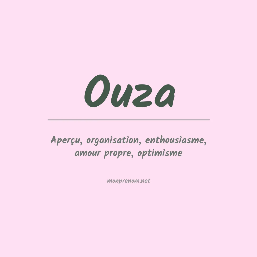 Signification du prénom Ouza