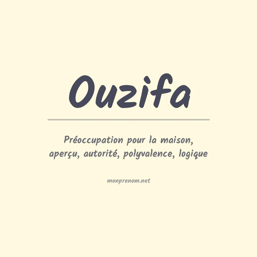 Prénom Ouzifa