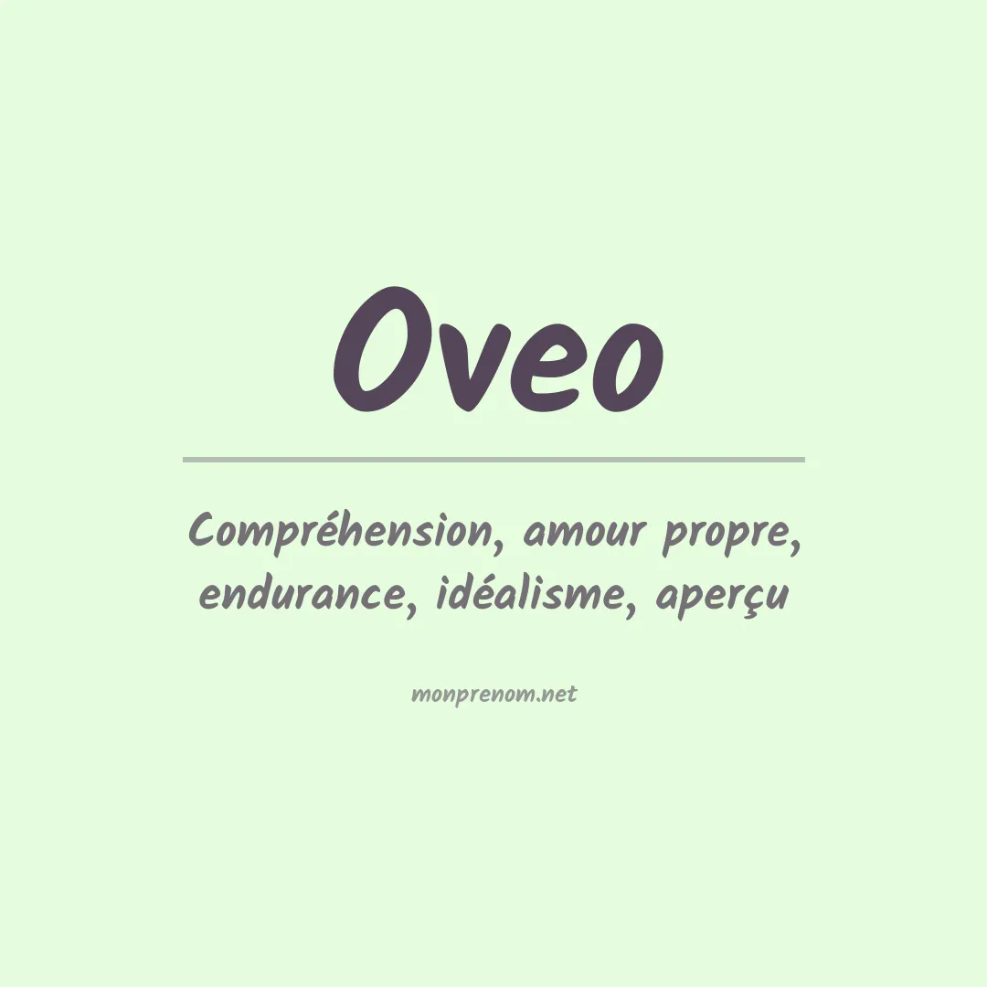 Signification du prénom Oveo