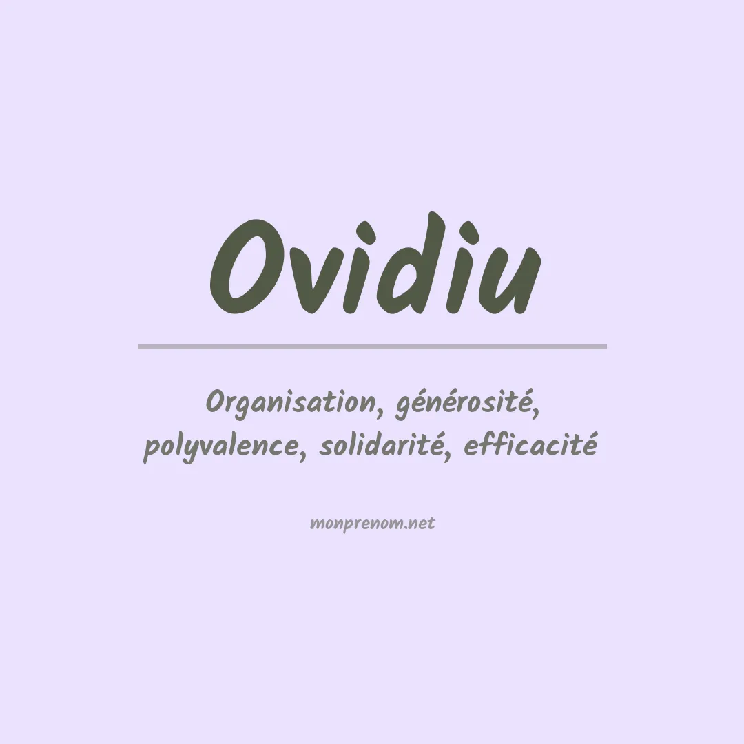 Prénom Ovidiu