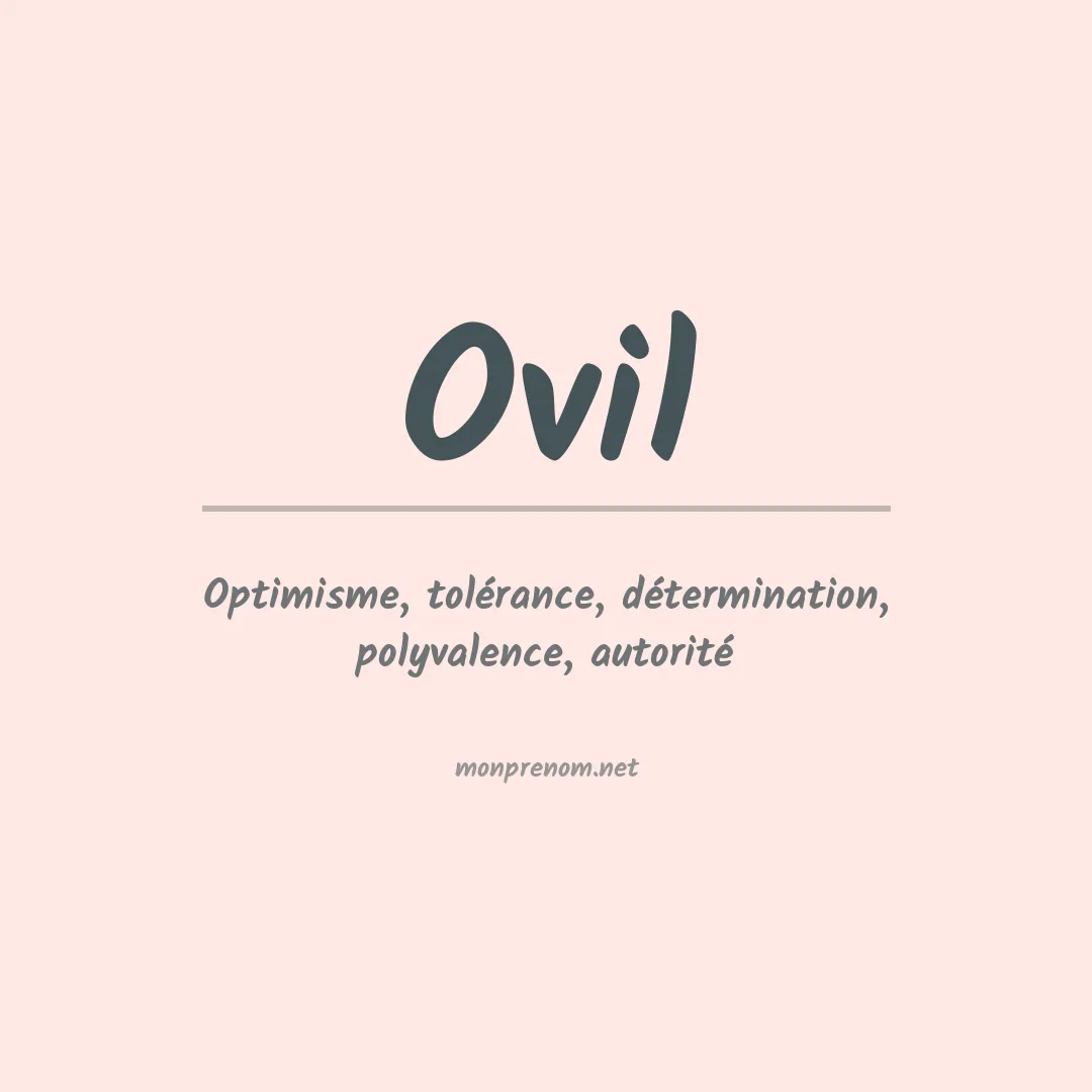 Prénom Ovil